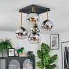 Koyoto Deckenleuchte Glas 15 cm Gold, Schwarz, 5-flammig