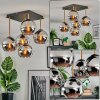 Koyoto Deckenleuchte Glas 15 cm Gold, Schwarz, 5-flammig