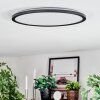 Zuren Deckenpanel LED Schwarz, 1-flammig, Farbwechsler