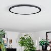 Zuren Deckenpanel LED Schwarz, 1-flammig, Farbwechsler