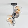 Koyoto Deckenleuchte Glas 15 cm Bernsteinfarben, Klar, Rauchfarben, 4-flammig