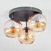 Koyoto Deckenleuchte Glas 15 cm Bernsteinfarben, 3-flammig