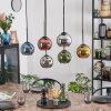 Koyoto Hängeleuchte Glas 15 cm Blau, Chrom, Gold, Kupferfarben, Rauchfarben, 6-flammig Koyoto Hängeleuchte Glas 15 cm Blau, Chrom, Gold, Kupferfarben, Rauchfarben, 6-flammig
