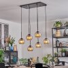 Koyoto Hängeleuchte Glas 15 cm Bernsteinfarben, 6-flammig