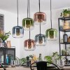 Lauden Hängeleuchte Glas 20 cm Blau, Grün, Klar, Kupferfarben, 6-flammig