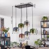 Lauden Hängeleuchte Glas 20 cm Blau, Grün, Klar, Kupferfarben, Rauchfarben, 6-flammig