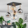 Koyoto Deckenleuchte Glas 15 cm Gold, Schwarz, 5-flammig