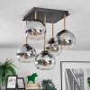 Koyoto Deckenleuchte Glas 15 cm Gold, Schwarz, 5-flammig