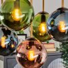 Gastor Deckenleuchte Glas 15 cm Gold, Schwarz, 5-flammig