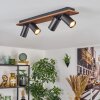 Dalan Deckenleuchte LED Naturfarben, Schwarz, 4-flammig