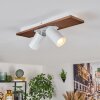 Dalan Deckenleuchte LED Naturfarben, Weiß, 2-flammig