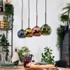 Koyoto Hängeleuchte Glas 15 cm Naturfarben, Schwarz, 4-flammig