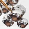 Ripoll Deckenleuchte Glas 15 cm Gold, Schwarz, 8-flammig
