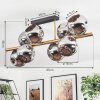 Ripoll Deckenleuchte Glas 15 cm Gold, Schwarz, 8-flammig
