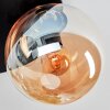 Gastor Deckenleuchte Glas 15 cm Bernsteinfarben, Klar, Rauchfarben, 3-flammig