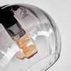 Koyoto Deckenleuchte Glas 15 cm Klar, Rauchfarben, 3-flammig