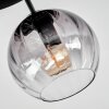 Koyoto Deckenleuchte Glas 15 cm Klar, Rauchfarben, 3-flammig