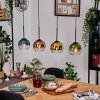 Koyoto Hängeleuchte Glas 15 cm Naturfarben, Schwarz, 4-flammig