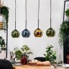 Koyoto Hängeleuchte Glas 15 cm Naturfarben, Schwarz, 4-flammig