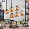 Ripoll Hängeleuchte Glas 20 cm Bernsteinfarben, 6-flammig