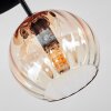 Koyoto Deckenleuchte Glas 15 cm Bernsteinfarben, Klar, 3-flammig