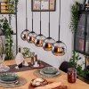 Koyoto Pendelleuchte Glas 15 cm Naturfarben, Schwarz, 5-flammig