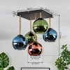 Koyoto Deckenleuchte Glas 15 cm Gold, Schwarz, 5-flammig