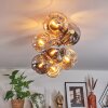 Ripoll Deckenleuchte Glas 15 cm Gold, Schwarz, 8-flammig