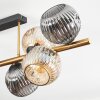 Ripoll Deckenleuchte Glas 15 cm Gold, Schwarz, 8-flammig