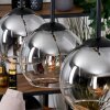 Koyoto Hängeleuchte Glas 15 cm Naturfarben, Schwarz, 3-flammig