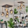 Gastor Deckenleuchte Glas 15 cm Gold, Schwarz, 5-flammig