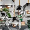 Gastor Deckenleuchte Glas 15 cm Gold, Schwarz, 5-flammig