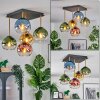 Koyoto Deckenleuchte Glas 15 cm Gold, Schwarz, 5-flammig