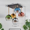 Koyoto Deckenleuchte Glas 15 cm Gold, Schwarz, 5-flammig