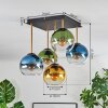 Koyoto Deckenleuchte Glas 15 cm Gold, Schwarz, 5-flammig