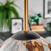 Koyoto Deckenleuchte Glas 15 cm Gold, Schwarz, 5-flammig