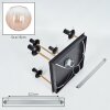 Koyoto Deckenleuchte Glas 15 cm Gold, Schwarz, 5-flammig