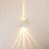 Außenwandleuchte Mora LED Weiß, 2-flammig