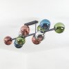 Gastor Deckenleuchte Glas 15 cm Blau, Chrom, Grün, Kupferfarben, Rauchfarben, 10-flammig