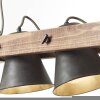 Brilliant Leuchten Plow Pendelleuchte Holz dunkel, Schwarz, 2-flammig