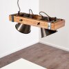 Oksbol Pendelleuchte Holz dunkel, Schwarz, 2-flammig