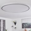Champa Deckenpanel LED Silber, 1-flammig, Fernbedienung