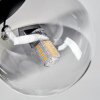 Chehalis Deckenleuchte Glas 10 cm Klar, Rauchfarben, 3-flammig