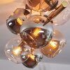Koyoto Deckenleuchte Glas 15 cm Gold, Schwarz, 8-flammig