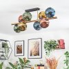 Ripoll Deckenleuchte Glas 15 cm Gold, Schwarz, 8-flammig