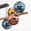 Ripoll Deckenleuchte Glas 15 cm Gold, Schwarz, 8-flammig