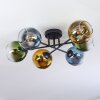 Koyoto Deckenleuchte Glas 15 cm Blau, Gold, Grün, Klar, 6-flammig