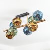 Ripoll Deckenleuchte Glas 15 cm Gold, Schwarz, 8-flammig
