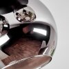 Koyoto Deckenleuchte Glas 15 cm Chrom, Rauchfarben, 3-flammig