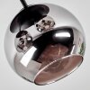 Koyoto Deckenleuchte Glas 15 cm Chrom, Rauchfarben, 3-flammig